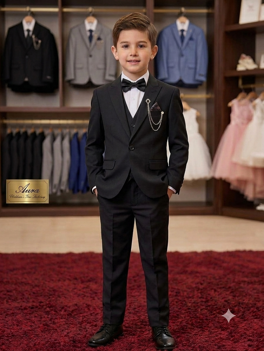 🤵 بدلة أولاد أنيقة جداً بتصميم كلاسيكي فاخر