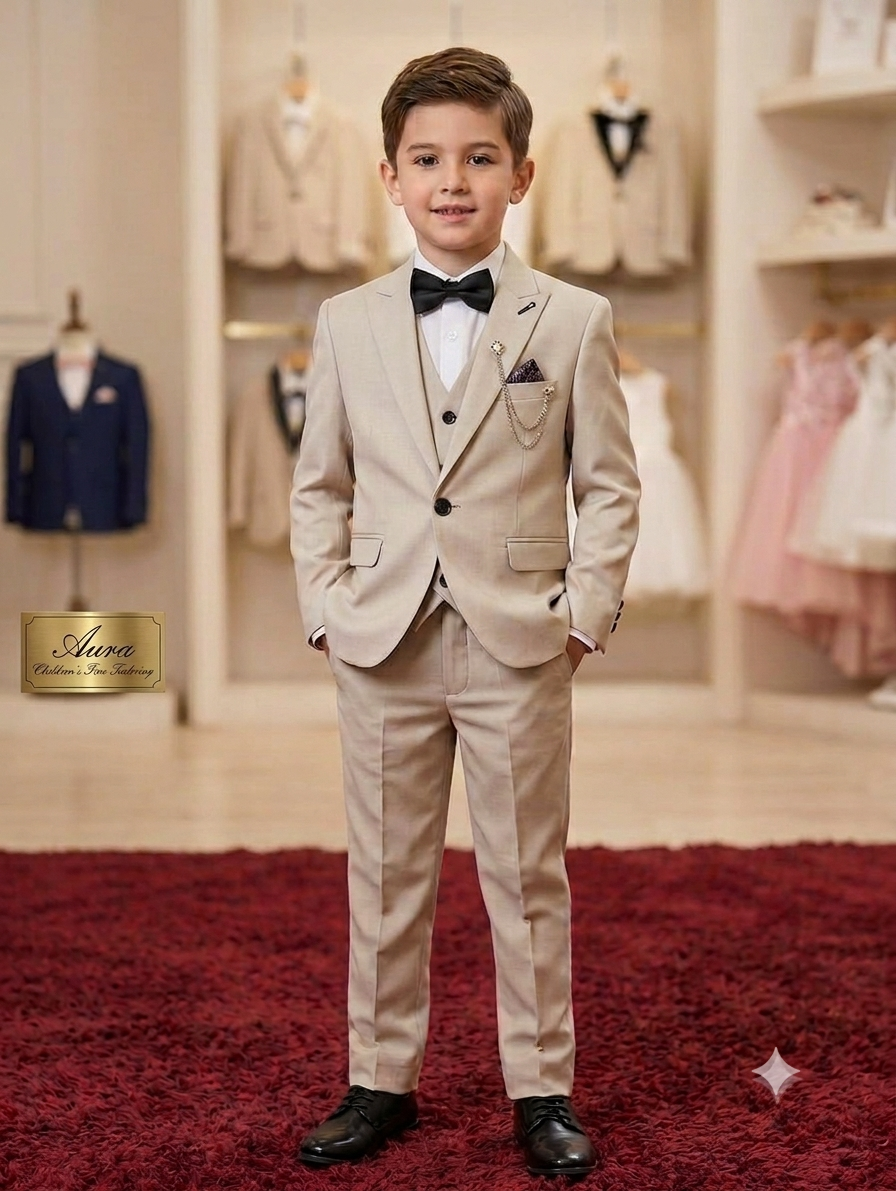 🤵 بدلة أولاد أنيقة جداً بتصميم كلاسيكي فاخر