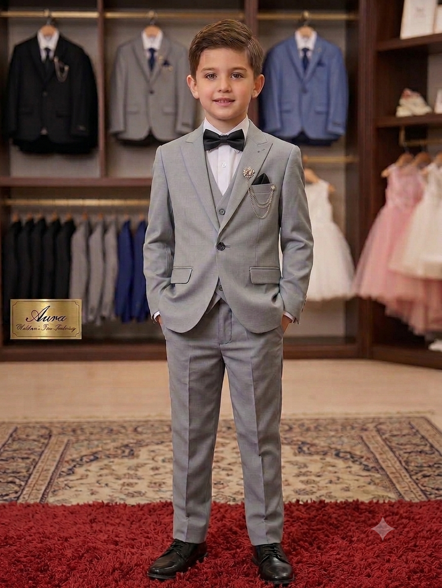🤵 بدلة أولاد أنيقة جداً بتصميم كلاسيكي فاخر