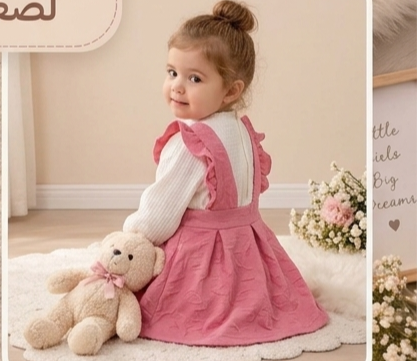 فستان للفتيات - أناقة الكلاسيكية ولمسات الزهور