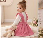 فستان للفتيات - أناقة الكلاسيكية ولمسات الزهور