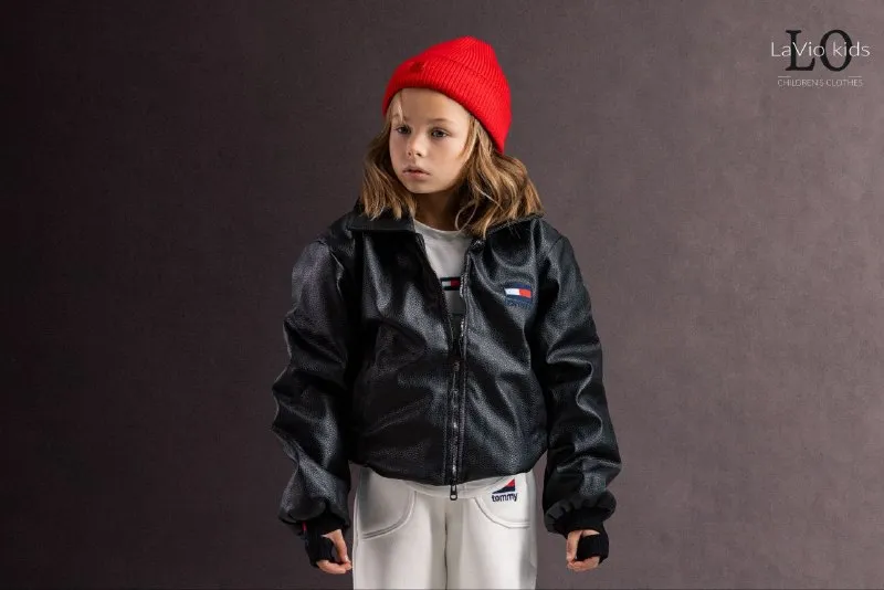 MODEL 16 | TOMMY BURGUNDY LEATHER JACKET SET — صورة 2